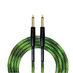 Prestige Picks® 1/4 in. Braided TS Mono Instrument Cable - Green