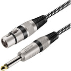 LW Essentials® Basic XLR Female to 1/4 in. Male TS Mono Cable