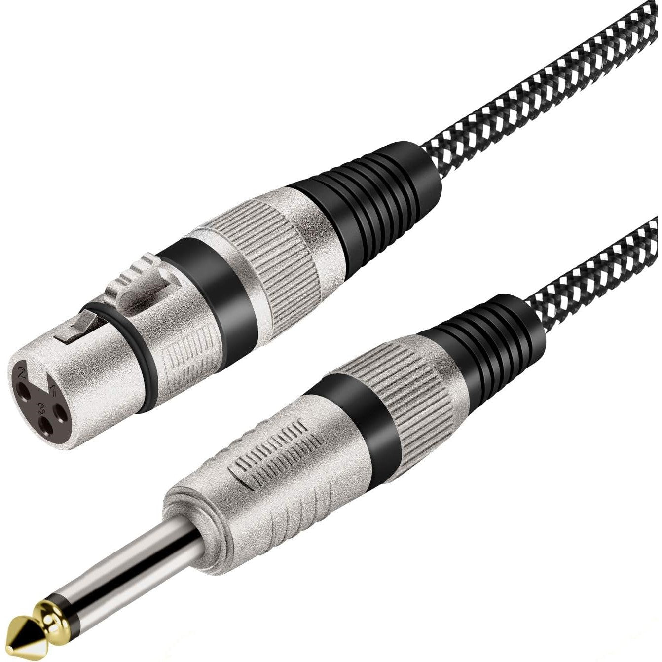 LW Essentials® Basic XLR Female to 1/4 in. Male TS Mono Cable