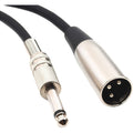 LW Essentials® Basic XLR Male to 1/4 in. Male TS Mono Cable