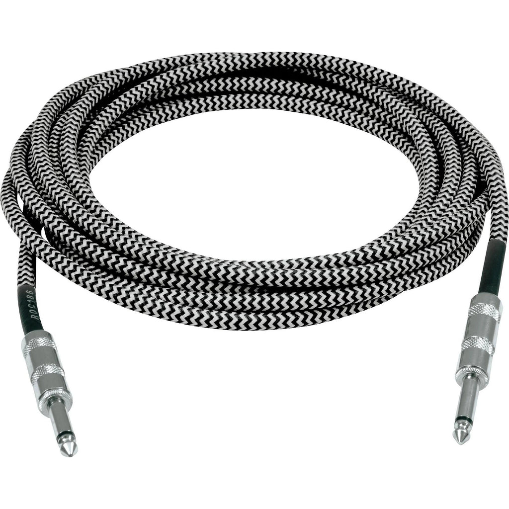 Prestige Picks® 1/4 in. Braided TS Mono Instrument Cable - Grey