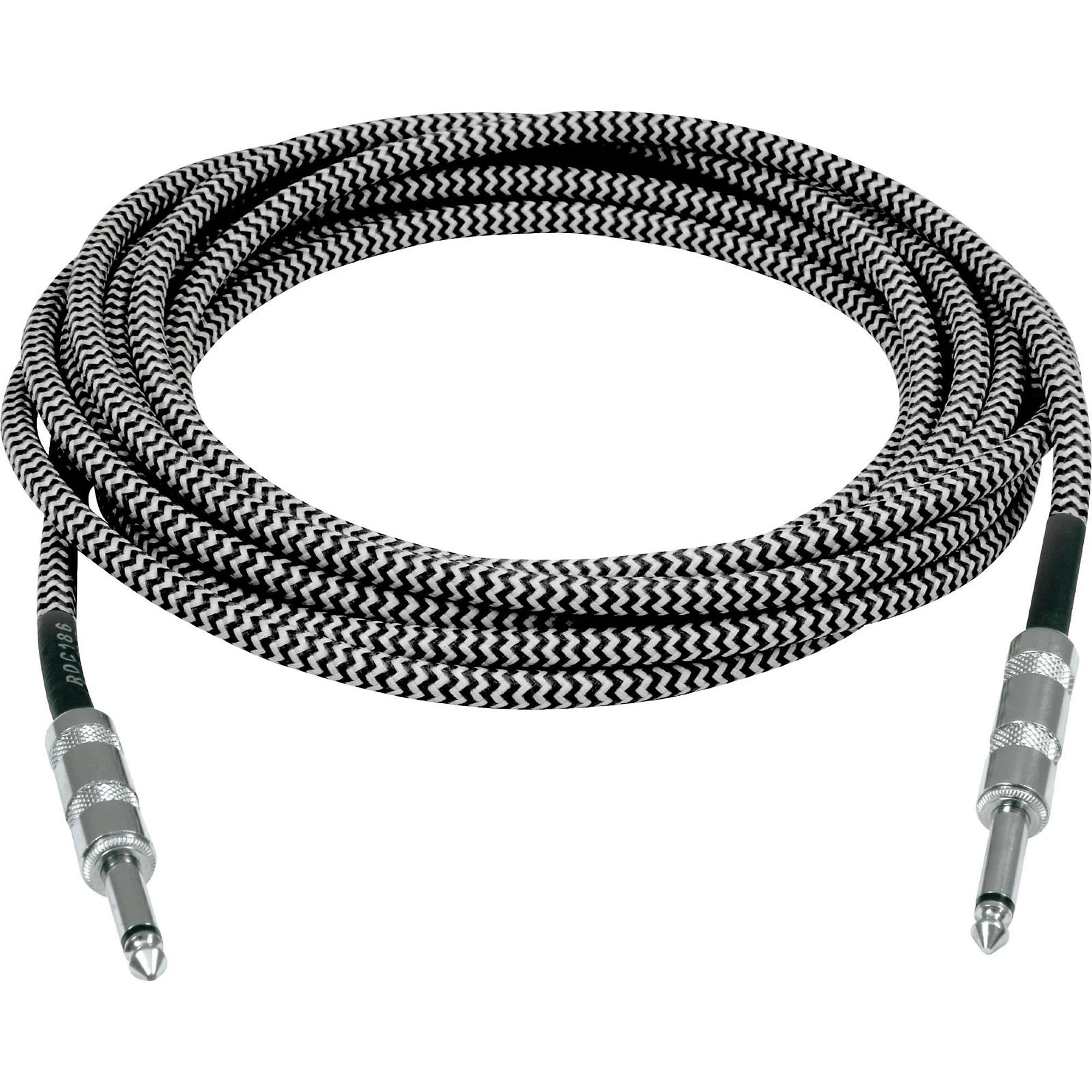 Prestige Picks® 1/4 in. Braided TS Mono Instrument Cable - Grey