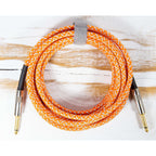 Prestige Picks® 1/4 in. Braided TS Mono Instrument Cable - Orange