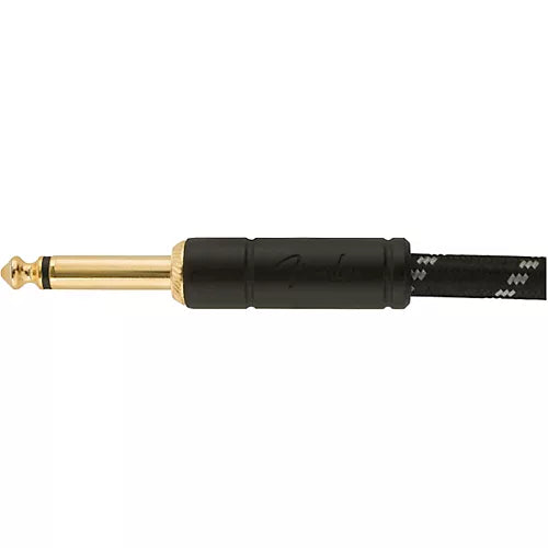 Prestige Picks® 1/4 in. Braided TS Mono Instrument Cable (Straight + Right-Angle) - Black