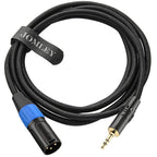 LW Essentials® Basic XLR Male to 3.5mm Male TRS Stereo Cable
