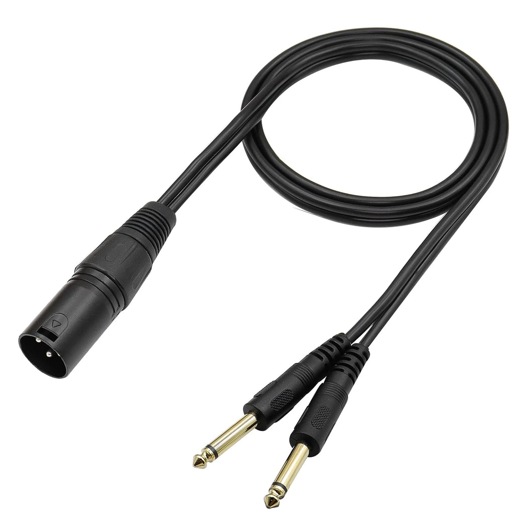 LW Essentials® Basic XLR Male to Dual 1/4 in. Male TS Mono Cable