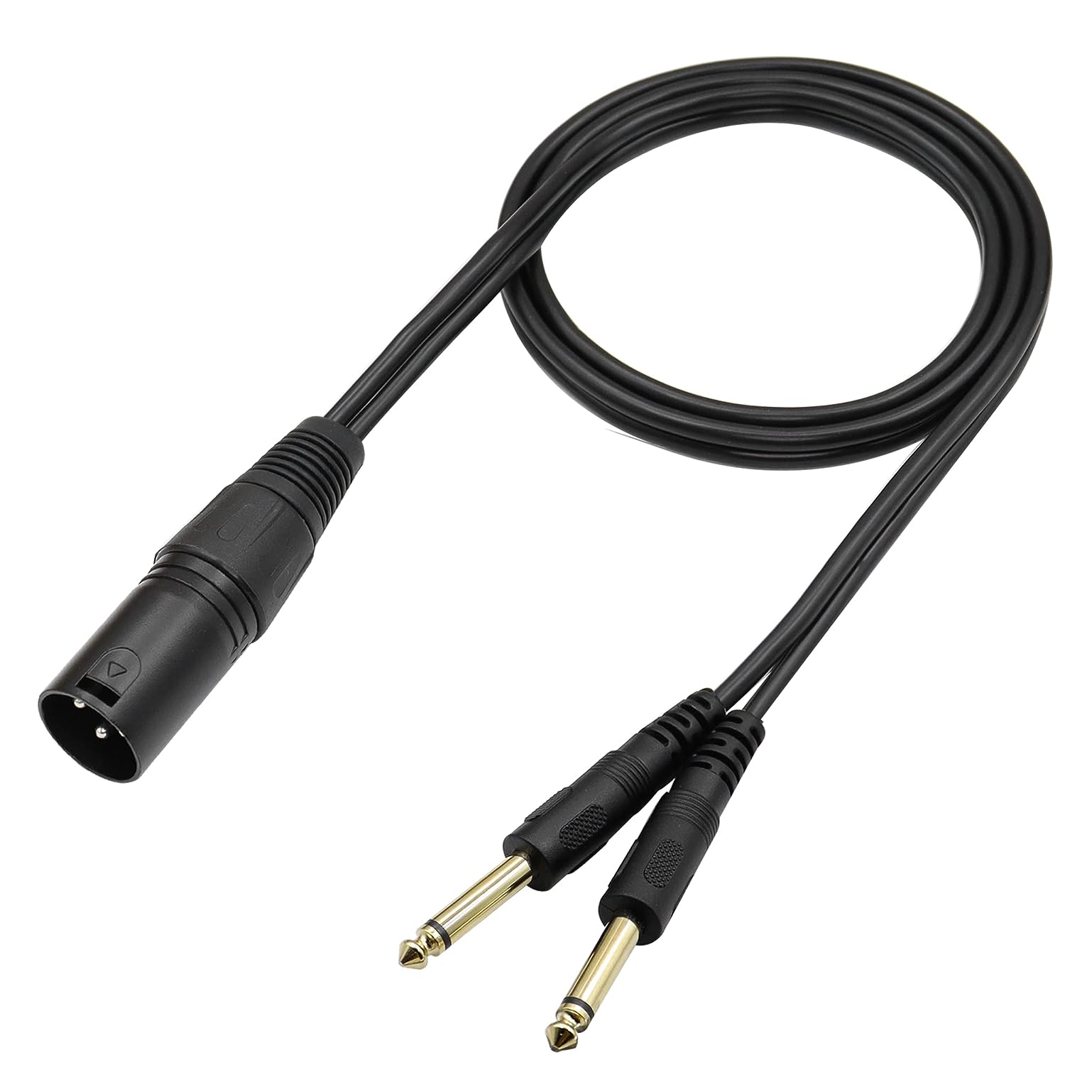 LW Essentials® Basic XLR Male to Dual 1/4 in. Male TS Mono Cable