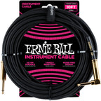 Prestige Picks® 1/4 in. Braided TS Mono Instrument Cable (Straight + Right-Angle) - Black