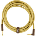 Prestige Picks® 1/4 in. Braided TS Mono Instrument Cable (Straight + Right-Angle) - Yellow