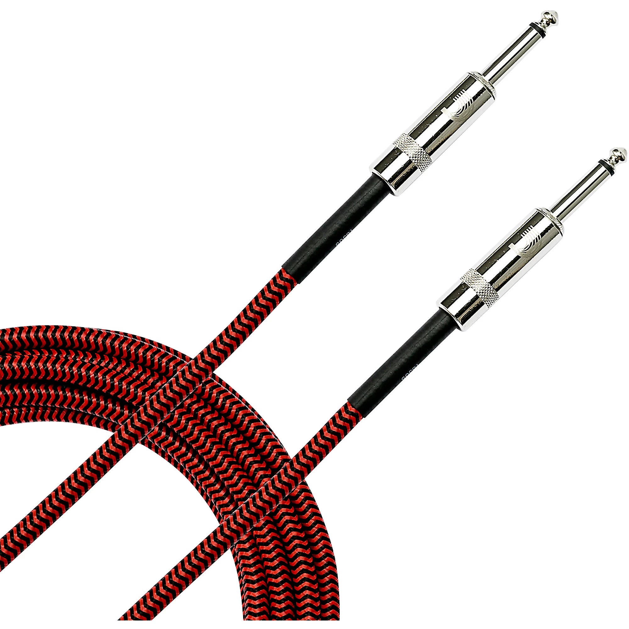 Prestige Picks® 1/4 in. Braided TS Mono Instrument Cable - Red