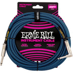 Prestige Picks® 1/4 in. Braided TS Mono Instrument Cable (Straight + Right-Angle) - Blue