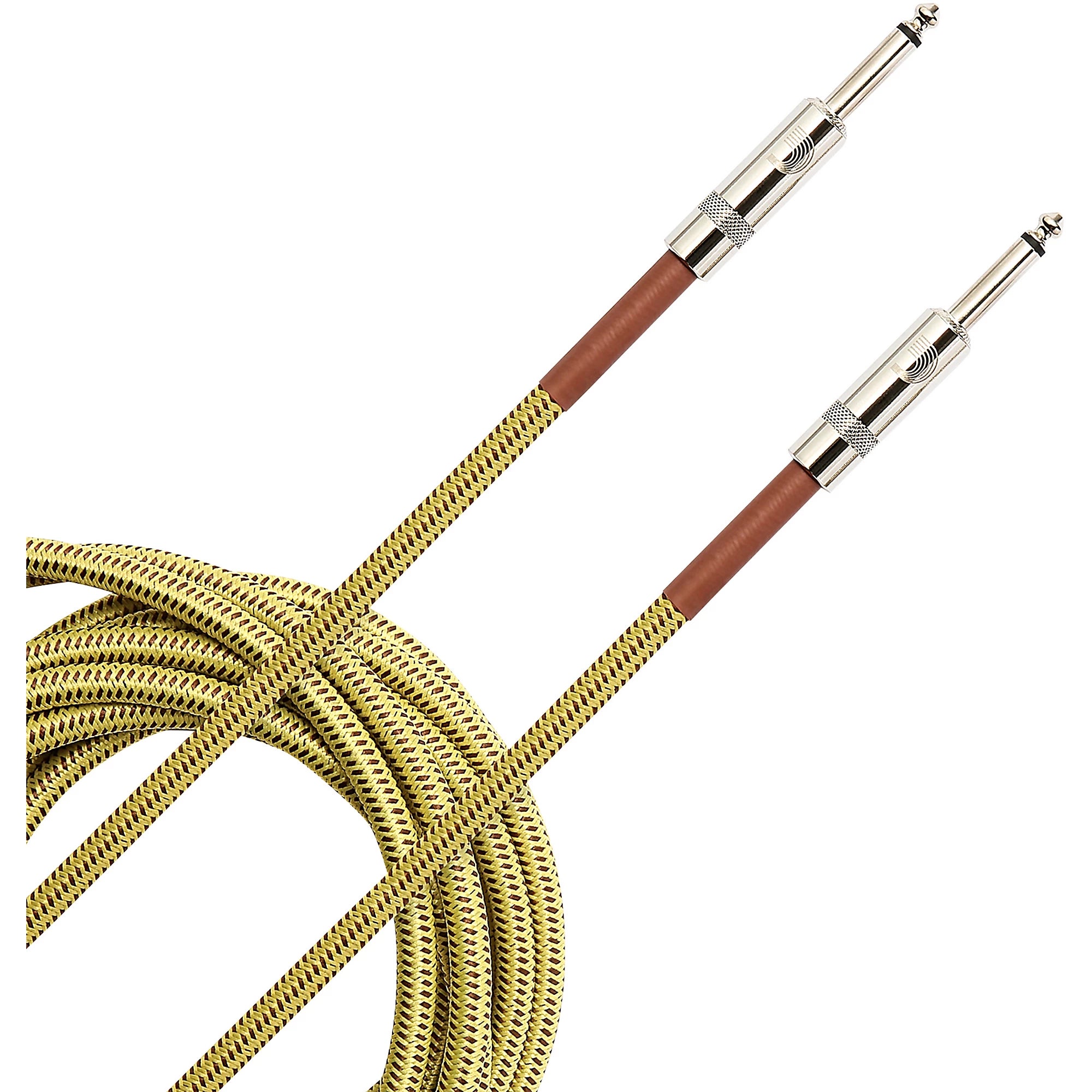 Prestige Picks® 1/4 in. Braided TS Mono Instrument Cable - Yellow