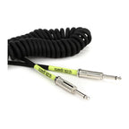 Prestige Picks® 1/4 in. Coiled TS Mono Instrument Cable - Black