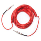 Prestige Picks® 1/4 in. Coiled TS Mono Instrument Cable - Red