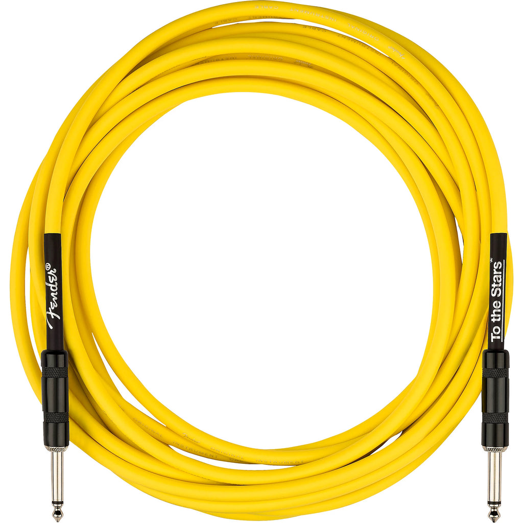 Prestige Picks® 1/4 in. Standard TS Mono Instrument Cable - Yellow