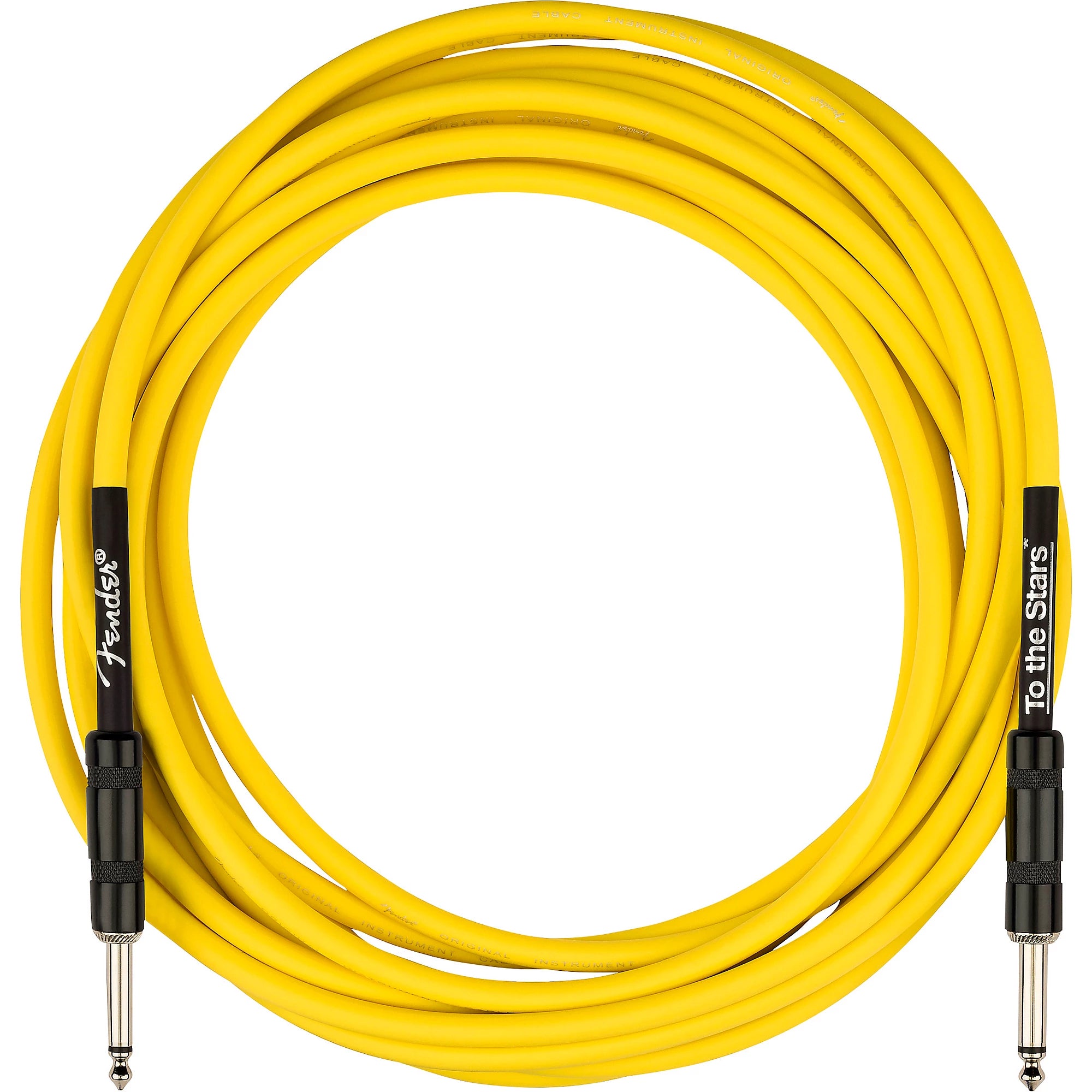 Prestige Picks® 1/4 in. Standard TS Mono Instrument Cable - Yellow