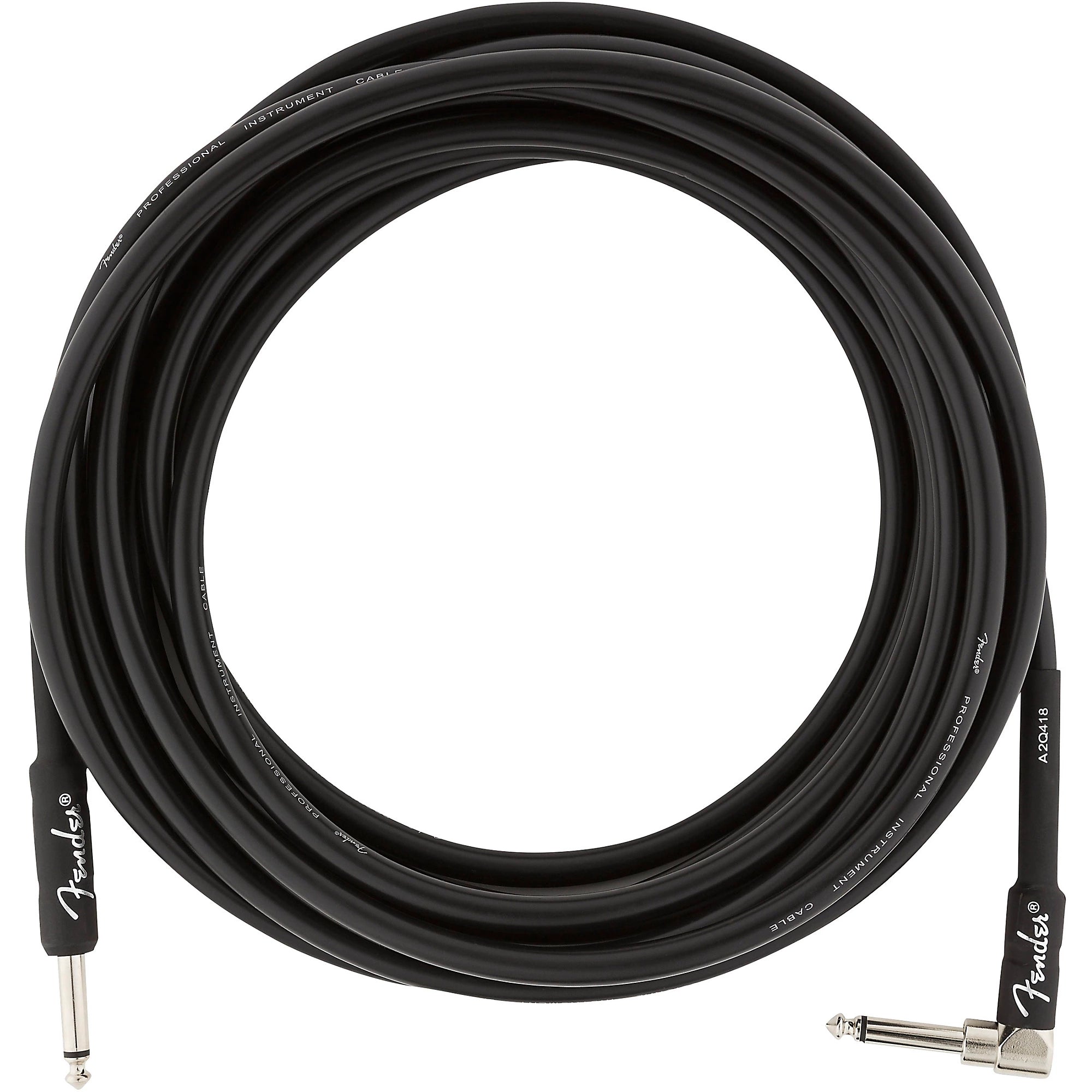 Prestige Picks® 1/4 in. Standard TS Mono Instrument Cable (Straight + Right-Angle) - Black