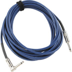 Prestige Picks® 1/4 in. Standard TS Mono Instrument Cable (Straight + Right-Angle) - Blue