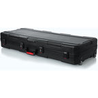 Gator Keyboard Hard Shell Case with Wheels & TSA-Approved Locks