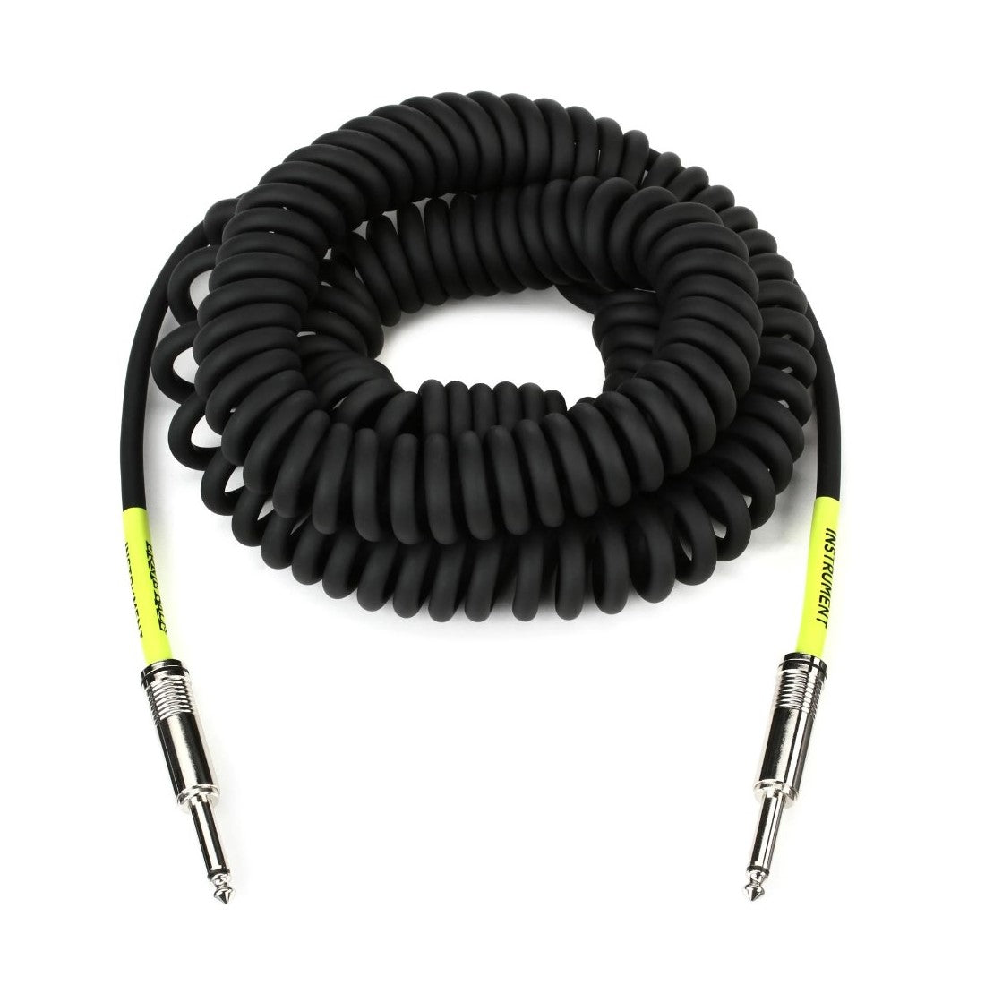 Prestige Picks® 1/4 in. Coiled TS Mono Instrument Cable - Black