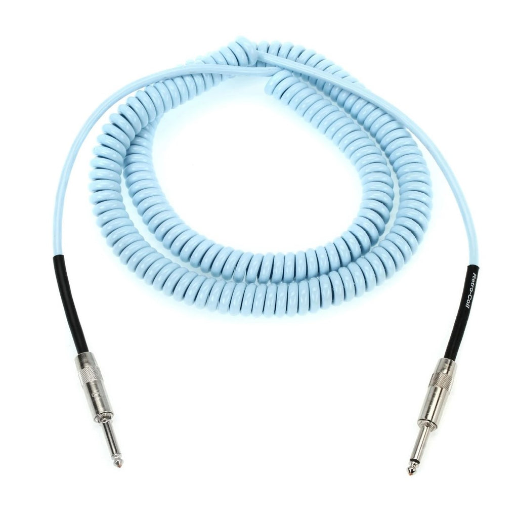 Prestige Picks® 1/4 in. Coiled TS Mono Instrument Cable - Blue