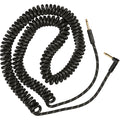 Prestige Picks® 1/4 in. Coiled TS Mono Instrument Cable (Straight + Right-Angle) - Black
