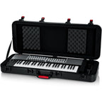 Gator Keyboard Hard Shell Case with Wheels & TSA-Approved Locks