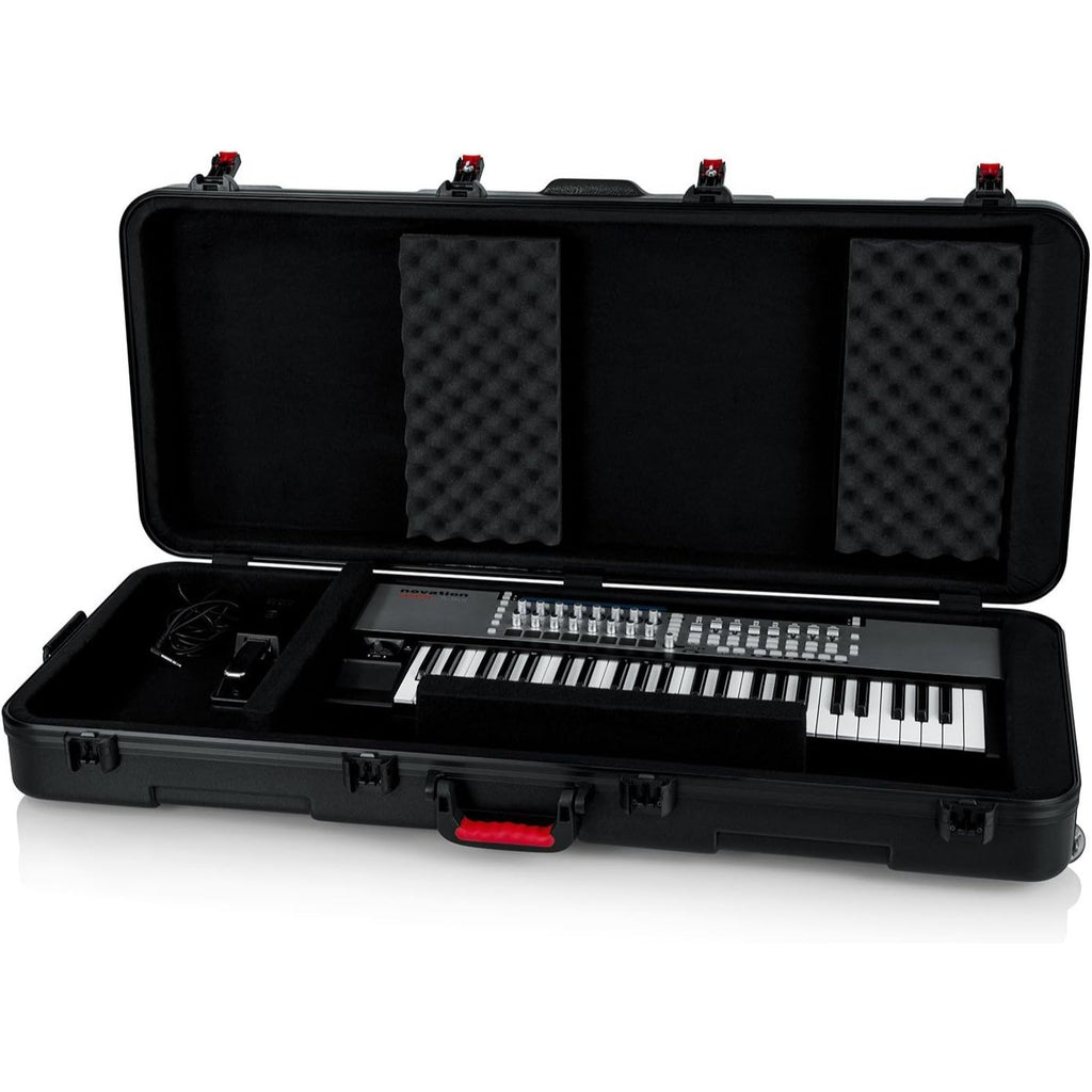 Gator Keyboard Hard Shell Case with Wheels & TSA-Approved Locks