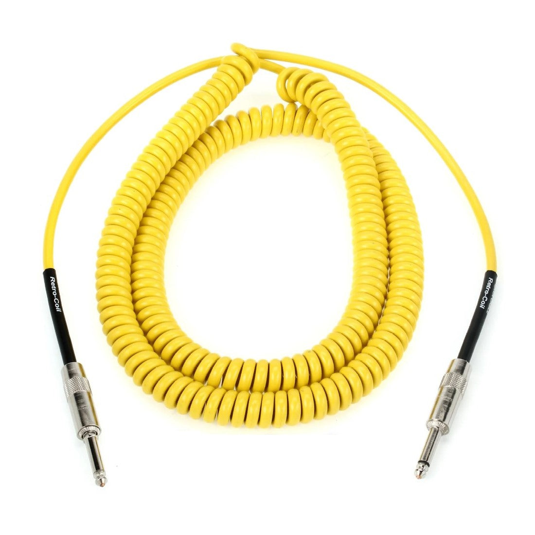 Prestige Picks® 1/4 in. Coiled TS Mono Instrument Cable - Yellow