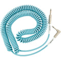 Prestige Picks® 1/4 in. Coiled TS Mono Instrument Cable (Straight + Right-Angle) - Blue