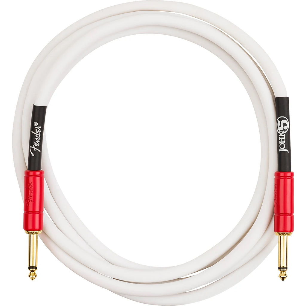 Prestige Picks® 1/4 in. Standard TS Mono Instrument Cable - White