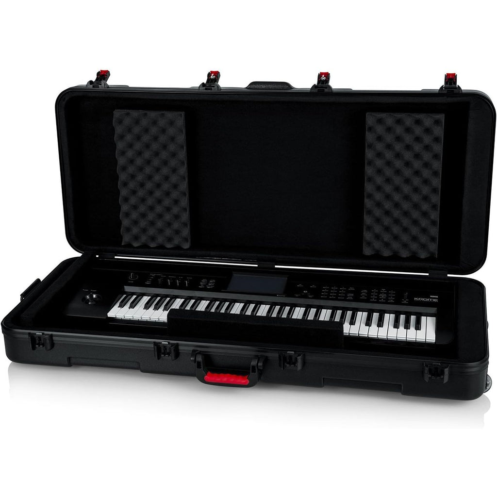 Gator Keyboard Hard Shell Case with Wheels & TSA-Approved Locks