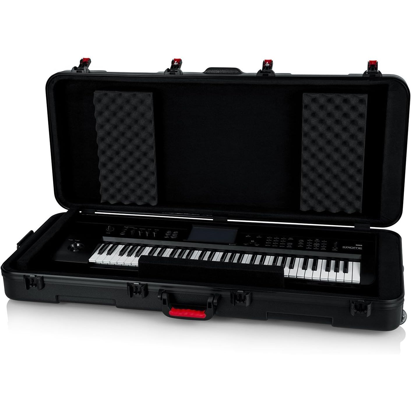 Gator Keyboard Hard Shell Case with Wheels & TSA-Approved Locks