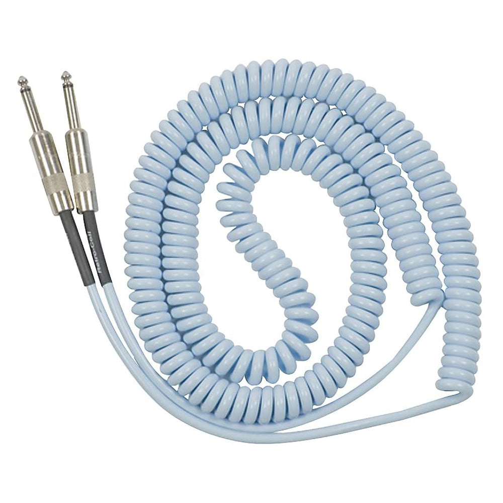 Prestige Picks® 1/4 in. Coiled TS Mono Instrument Cable - Blue