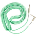 Prestige Picks® 1/4 in. Coiled TS Mono Instrument Cable (Straight + Right-Angle) - Green