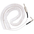Prestige Picks® 1/4 in. Coiled TS Mono Instrument Cable (Straight + Right-Angle) - White