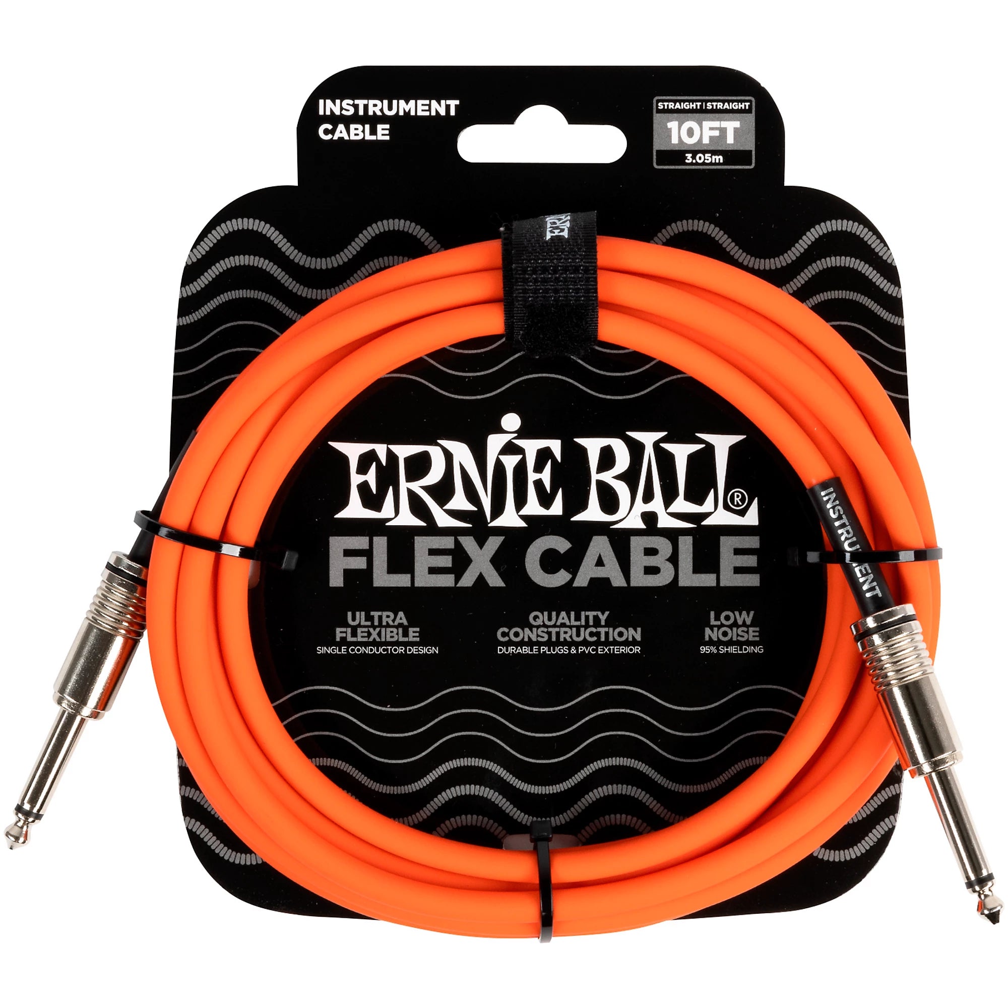 Prestige Picks® 1/4 in. Standard TS Mono Instrument Cable - Orange