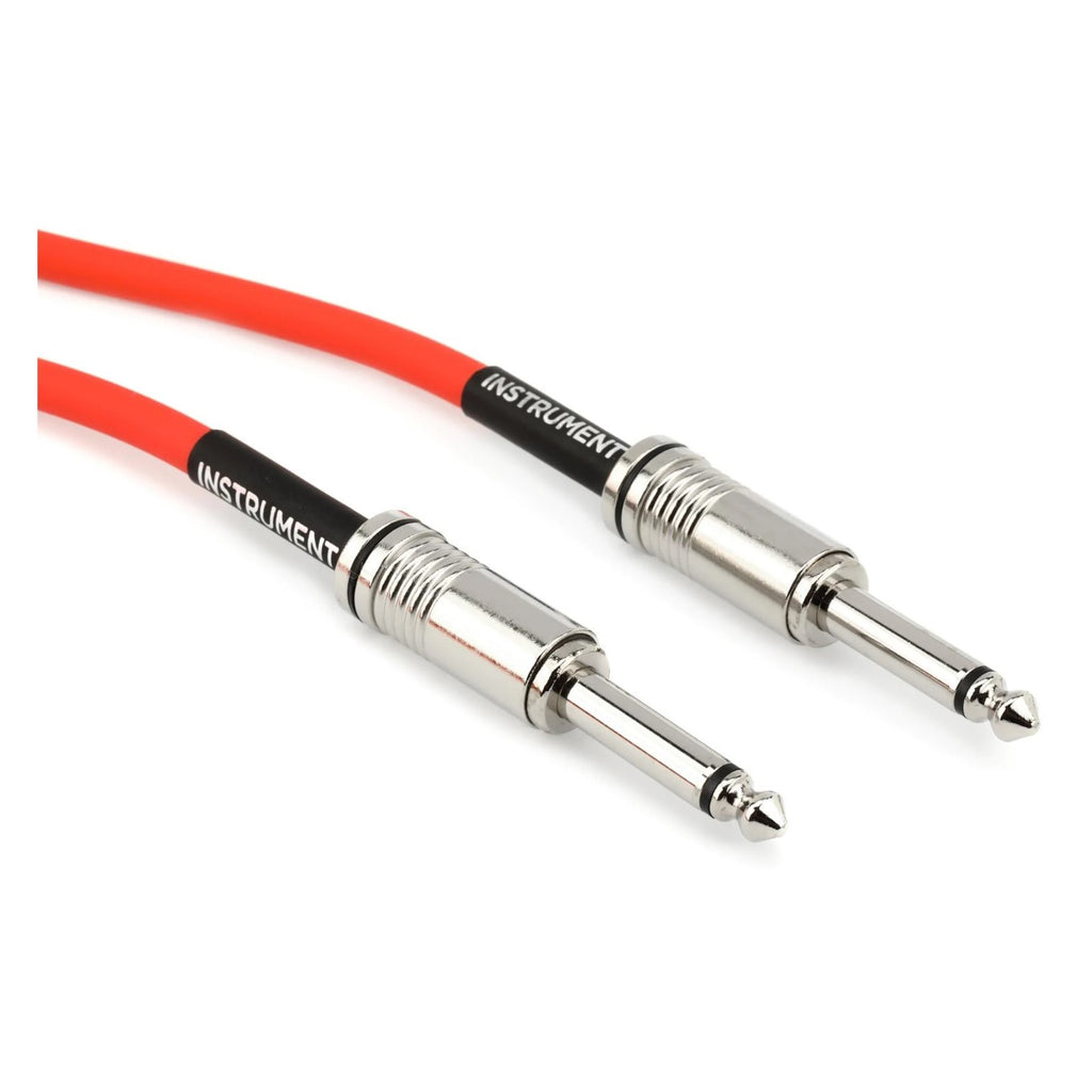 Prestige Picks® 1/4 in. Standard TS Mono Instrument Cable - Red