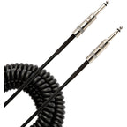 Prestige Picks® 1/4 in. Coiled TS Mono Instrument Cable - Black