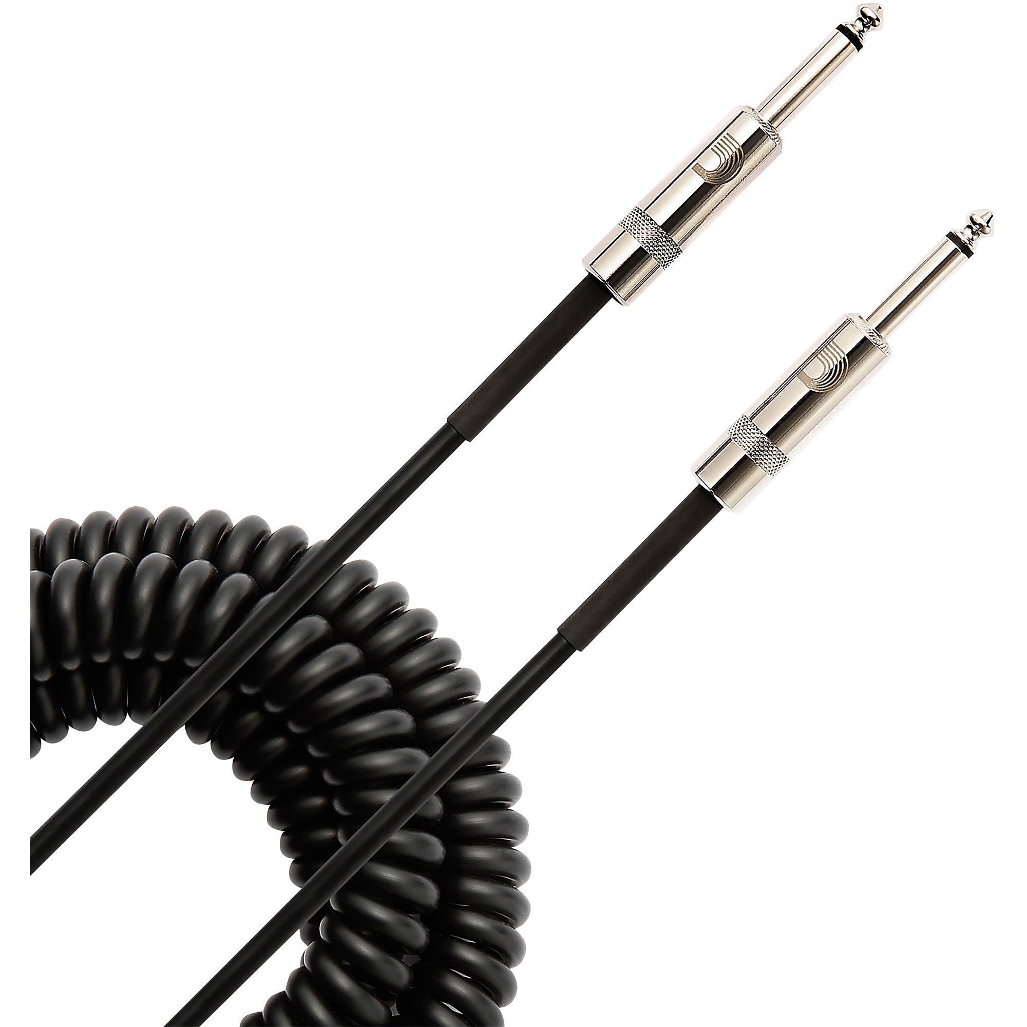 Prestige Picks® 1/4 in. Coiled TS Mono Instrument Cable - Black