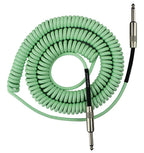 Prestige Picks® 1/4 in. Coiled TS Mono Instrument Cable - Green