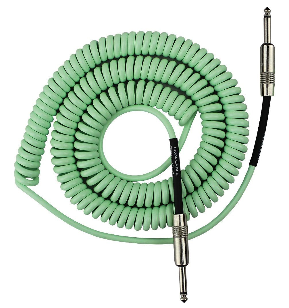 Prestige Picks® 1/4 in. Coiled TS Mono Instrument Cable - Green
