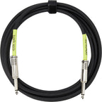 Prestige Picks® 1/4 in. Standard TS Mono Instrument Cable - Black
