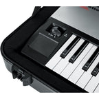 Gator Keyboard Hard Shell Case with Wheels & TSA-Approved Locks