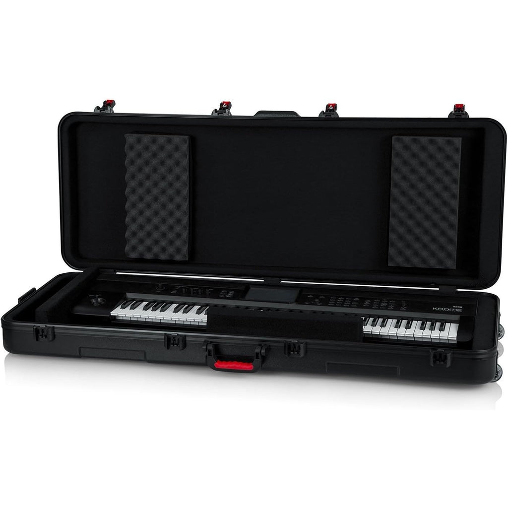 Gator Keyboard Hard Shell Case with Wheels & TSA-Approved Locks