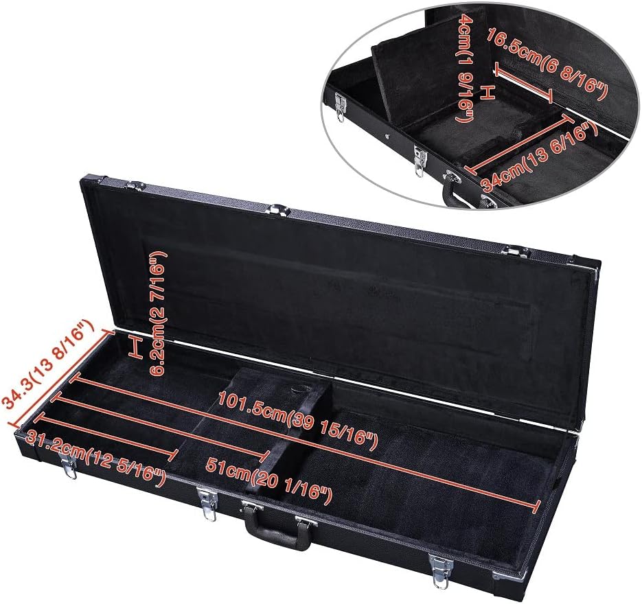 LW Essentials® Basic Electric/ Bass Guitar Hard Shell Case