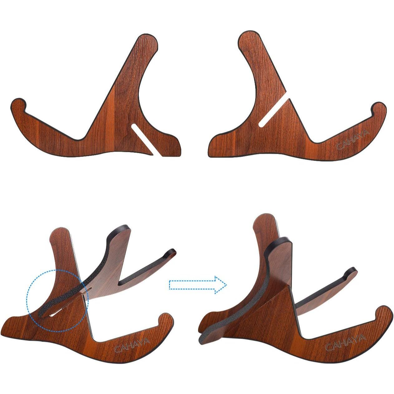 LW Essentials® Basic 2-Piece Wooden Guitar Stand