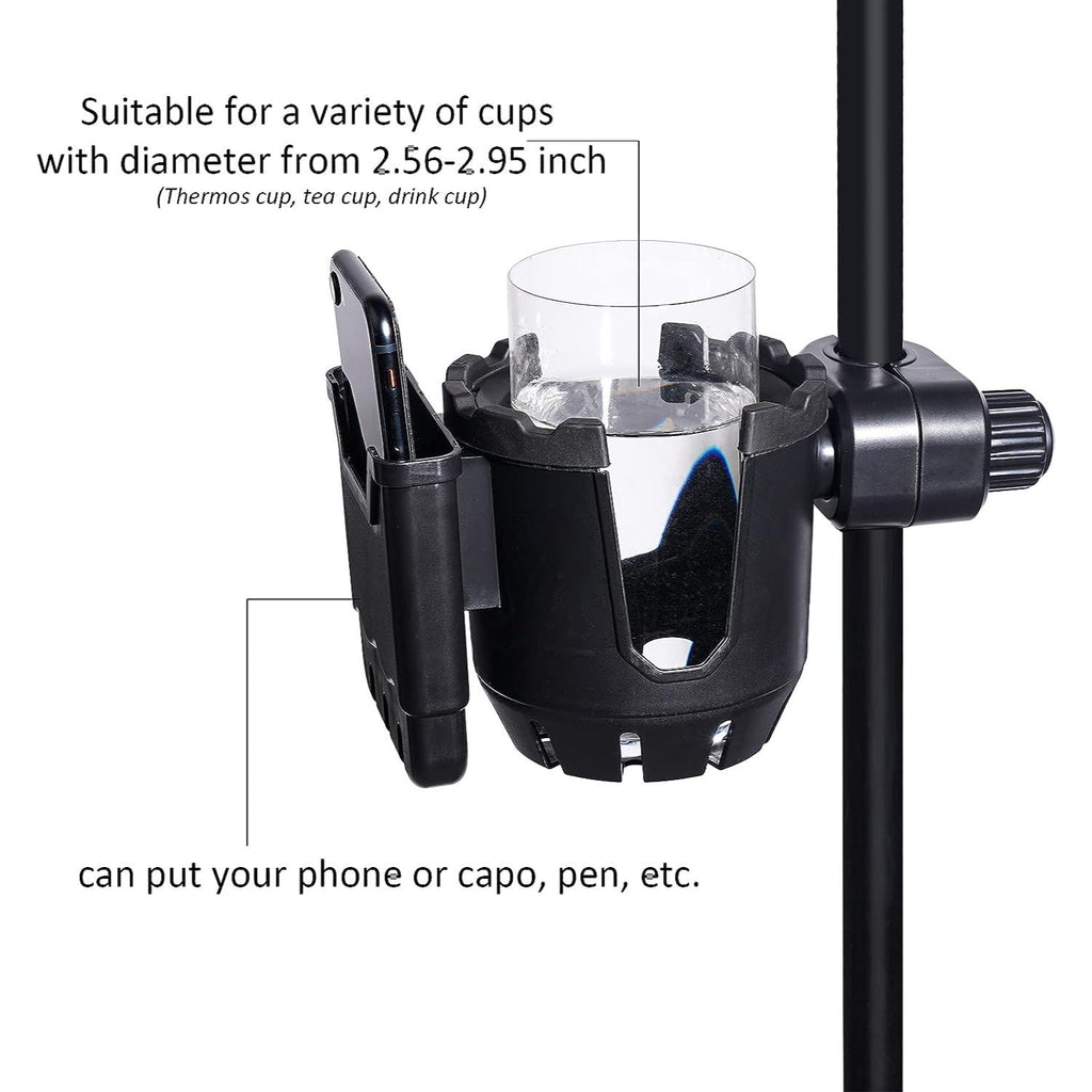 LW Essentials® Basic Drink/ Phone Holder for Microphone Stand