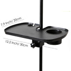 LW Essentials® Basic Tray for Microphone Stand with Mic & Drink Holder