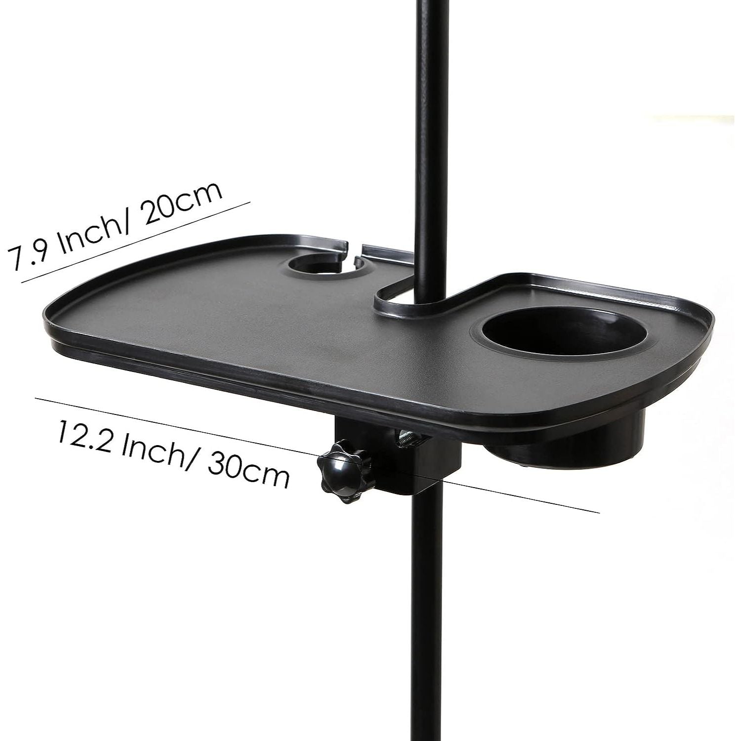 LW Essentials® Basic Tray for Microphone Stand with Mic & Drink Holder